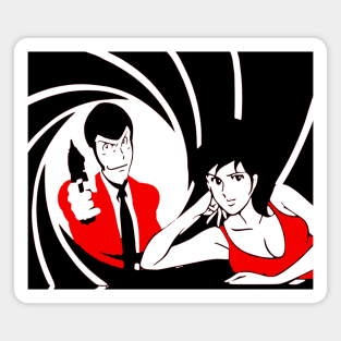 Lupin the 3rd and Fujiko Mine Magnet